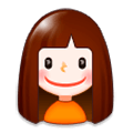 Émoji 👧 Fille sur Samsung Experience 8.5.