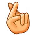 🤞 Emoji Hand mit gekreuzten Fingern Samsung Experience 8.5.