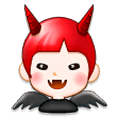 Emoji 👿 Faccina Arrabbiata Con Corna su Samsung Experience 8.5.