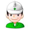 Emoji 👷‍♂️ Operaio Edile Uomo su Samsung Experience 8.5.