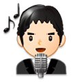 👨🏻‍🎤 Emoji Cantante Hombre: Tono De Piel Claro en Samsung Experience 8.5.
