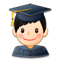 👨🏻‍🎓 Emoji Estudante: Pele Clara na Samsung Experience 8.5.