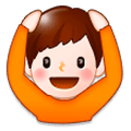 🙆‍♂️ Emoji Hombre Haciendo El Gesto De «de Acuerdo» en Samsung Experience 8.5.
