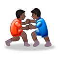 🤼🏿‍♂️ Emoji Hombres Luchando, Tono De Piel Oscuro en Samsung Experience 8.5.