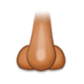 👃🏽 Emoji Nariz: Pele Morena na Samsung Experience 8.5.