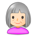 👵🏻 Emoji ältere Frau: helle Hautfarbe Samsung Experience 8.5.