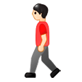 🚶🏻 Emoji Persona Caminando: Tono De Piel Claro en Samsung Experience 8.5.