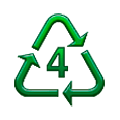 Emoji ♶ Simbolo di riciclaggio della plastica tipo -4 su Samsung Experience 8.5.