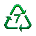 ♹ Emoji Símbolo de reciclaje para plástico tipo- 7 en Samsung Experience 8.5.