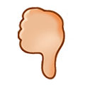 Emoji 🖓🏼 Gesto col pollice verso il basso: Carnagione Abbastanza Chiara su Samsung Experience 8.5.