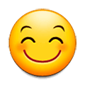 😊 Emoji Rosto Sorridente Com Olhos Sorridentes na Samsung Experience 8.5.