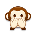 🙊 Emoji sich den Mund zuhaltendes Affengesicht Samsung Experience 8.5.