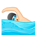🏊🏻 Emoji Schwimmer(in): helle Hautfarbe Samsung Experience 8.5.