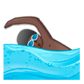 🏊🏿 Emoji Pessoa Nadando: Pele Escura na Samsung Experience 8.5.