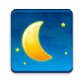 Emoji 🌘 Luna Calante su Samsung Experience 8.5.