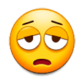 Emoji 😩 Faccina Esausta su Samsung Experience 8.5.