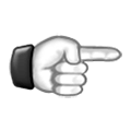 ☞ Emoji Unbemalte rechte Richtungsanzeige Samsung Experience 8.5.