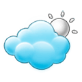 🌥️ Emoji Sol Detrás De Una Nube Grande en Samsung Experience 8.5.