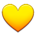 Émoji 💛 Cœur Jaune sur Samsung Experience 8.5.