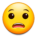 😧 Emoji Rosto Angustiado na Samsung Experience 9.0.