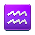 Emoji ♒ Segno Zodiacale Dell’Acquario su Samsung Experience 9.0.