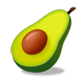 Emoji 🥑 Avocado su Samsung Experience 9.0.