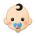 👶🏻 Emoji Bebê: Pele Clara na Samsung Experience 9.0.