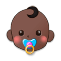 👶🏿 Emoji Bebê: Pele Escura na Samsung Experience 9.0.