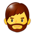 Emoji 🧔 Uomo Con La Barba su Samsung Experience 9.0.