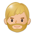 🧔🏼 Emoji Mann: mittelhelle Hautfarbe, Bart Samsung Experience 9.0.