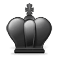 ♚ Emoji Rei de xadrez preto  na Samsung Experience 9.0.