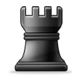 ♜ Emoji Peça de xadrez torre preta na Samsung Experience 9.0.