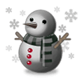 ⛇ Emoji Boneco de neve preto na Samsung Experience 9.0.