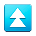 ⏫ Emoji Triángulo Doble Hacia Arriba en Samsung Experience 9.0.