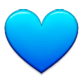 Emoji 💙 Cuore Azzurro su Samsung Experience 9.0.