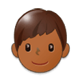 👦🏾 Emoji Menino: Pele Morena Escura na Samsung Experience 9.0.