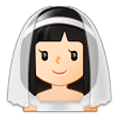 Émoji 👰🏻 Personne Mariée Avec Voile : Peau Claire sur Samsung Experience 9.0.