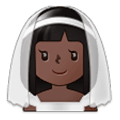 Emoji 👰🏿 Persona Con Velo: Carnagione Scura su Samsung Experience 9.0.