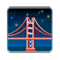 🌉 Emoji Brücke vor Nachthimmel Samsung Experience 9.0.