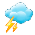 🌩️ Emoji Wolke mit Blitz Samsung Experience 9.0.