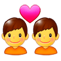 Émoji 👨‍❤️‍👨 Couple Avec Cœur : Homme Et Homme sur Samsung Experience 9.0.