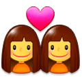 Émoji 👩‍❤️‍👩 Couple Avec Cœur : Femme Et Femme sur Samsung Experience 9.0.