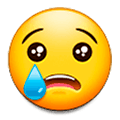 😢 Emoji Cara Llorando en Samsung Experience 9.0.
