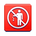 🚯 Emoji Prohibido Tirar Basura en Samsung Experience 9.0.