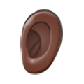 Emoji 👂🏿 Orecchio: Carnagione Scura su Samsung Experience 9.0.