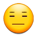 Emoji 😑 Faccina Inespressiva su Samsung Experience 9.0.