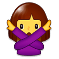 🙅 Emoji Person mit überkreuzten Armen Samsung Experience 9.0.