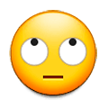 Emoji 🙄 Faccina Con Occhi Al Cielo su Samsung Experience 9.0.