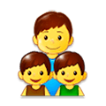 👨‍👦‍👦 Emoji Familia: Hombre, Niño, Niño en Samsung Experience 9.0.