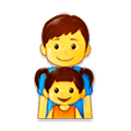 Émoji 👨‍👧 Famille : Homme Et Fille sur Samsung Experience 9.0.